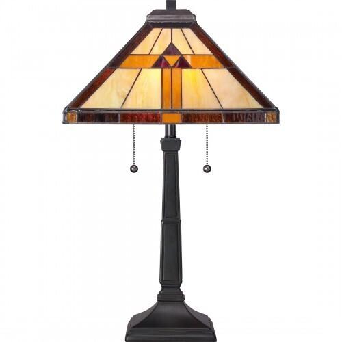 Quoizel TF1427T Bryant Table lamp tiffany 14"sq Table Lamp