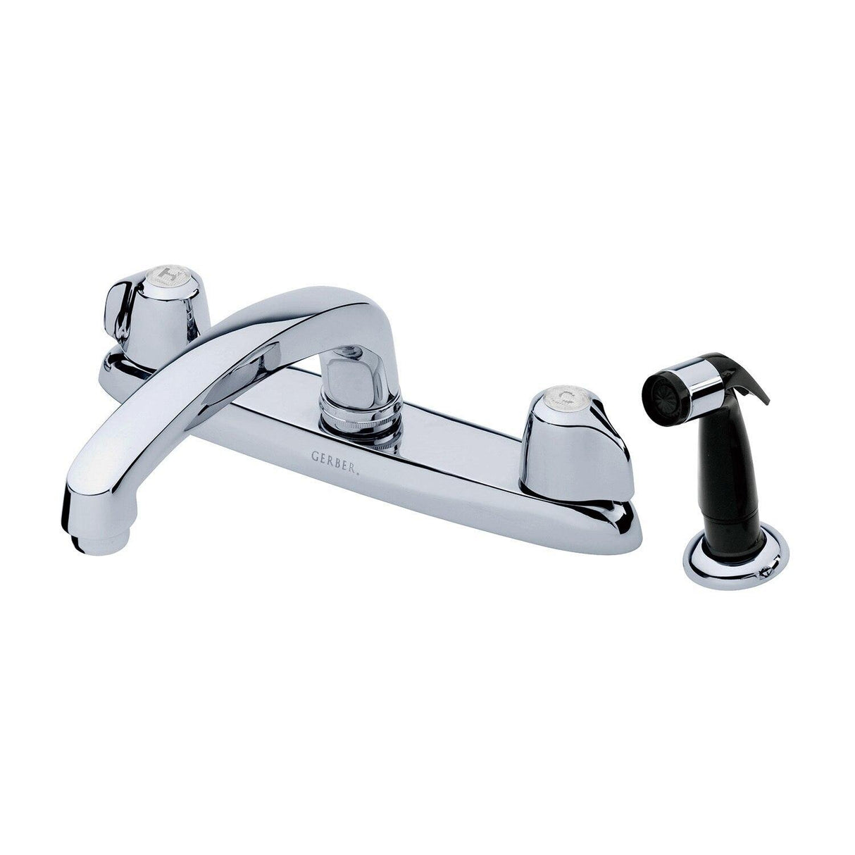 Gerber G0042216 Chrome Classics Two Handle Kitchen Faucet Deck Plate MOUNTED...
