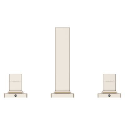 Polished Nickel 2-handle 8 Widespread Square Spout Bath Faucet LG49-VRV2D