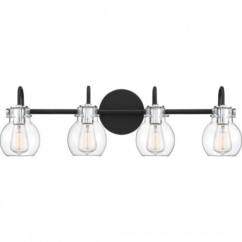 Quoizel ANW8604EK Andrews Bath 4 light earth black Bath Light