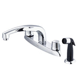 Gerber G0742216 Chrome Classics Two Handle Kitchen Faucet Deck Plate MOUNTED...