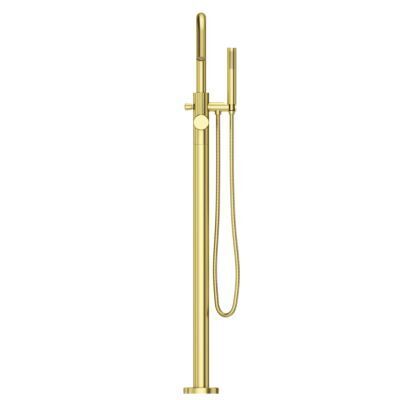 Pfister Brushed Gold Free-standing Roman Tub Trim With Hand Held LG61-MFBG