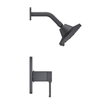 Pfister Black Deckard 1-handle Shower, Trim Only LG89-7DAB