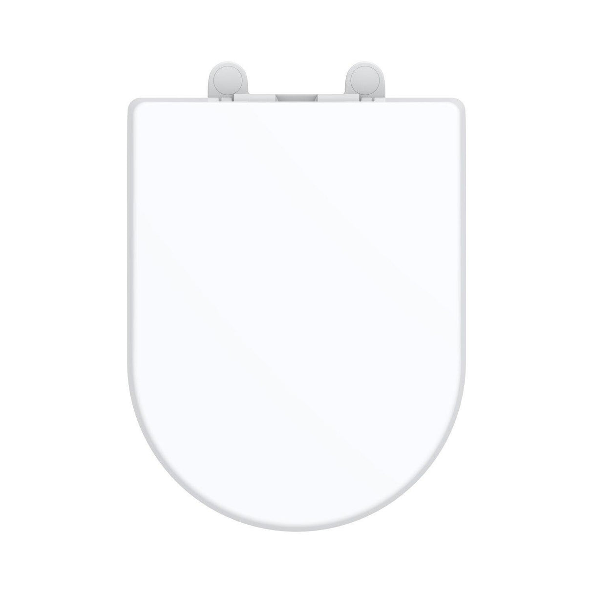 Gerber G0099859 White Adjustable Slow Close Elongated Toilet Seat With Cover