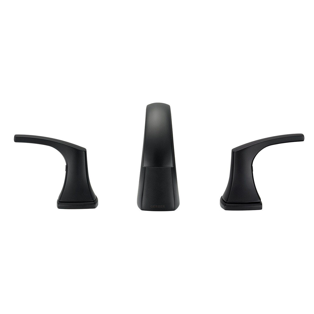 Gerber D304118BS Satin Black Vaughn Two Handle Widespread Faucet