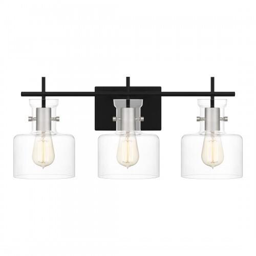 Quoizel PEN8622MBK Pensbury Bath 3 lights matte black. Bath