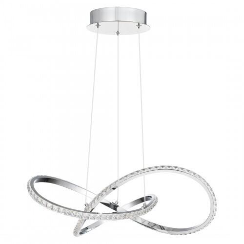 Quoizel PCRUM2818C Rumi Pendant led light polished chrome Pendant