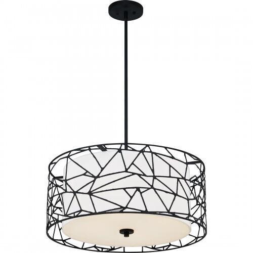 Quoizel QOP5274MBK Newcastle Pendant 4 light matte black Pendant