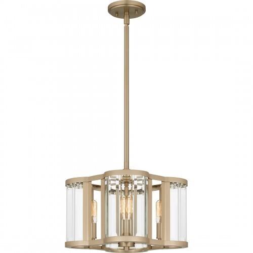 Quoizel QP6193BGD Quoizel Pendant Pendant 4 lights bronze gold Pendant