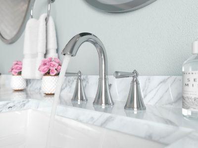 Pfister Polished Chrome Saxton Widespread Bath Faucet LG49-GL0C