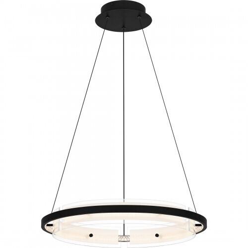 Quoizel PCMLK2820MBK Malik Pendant led light matte black Pendant