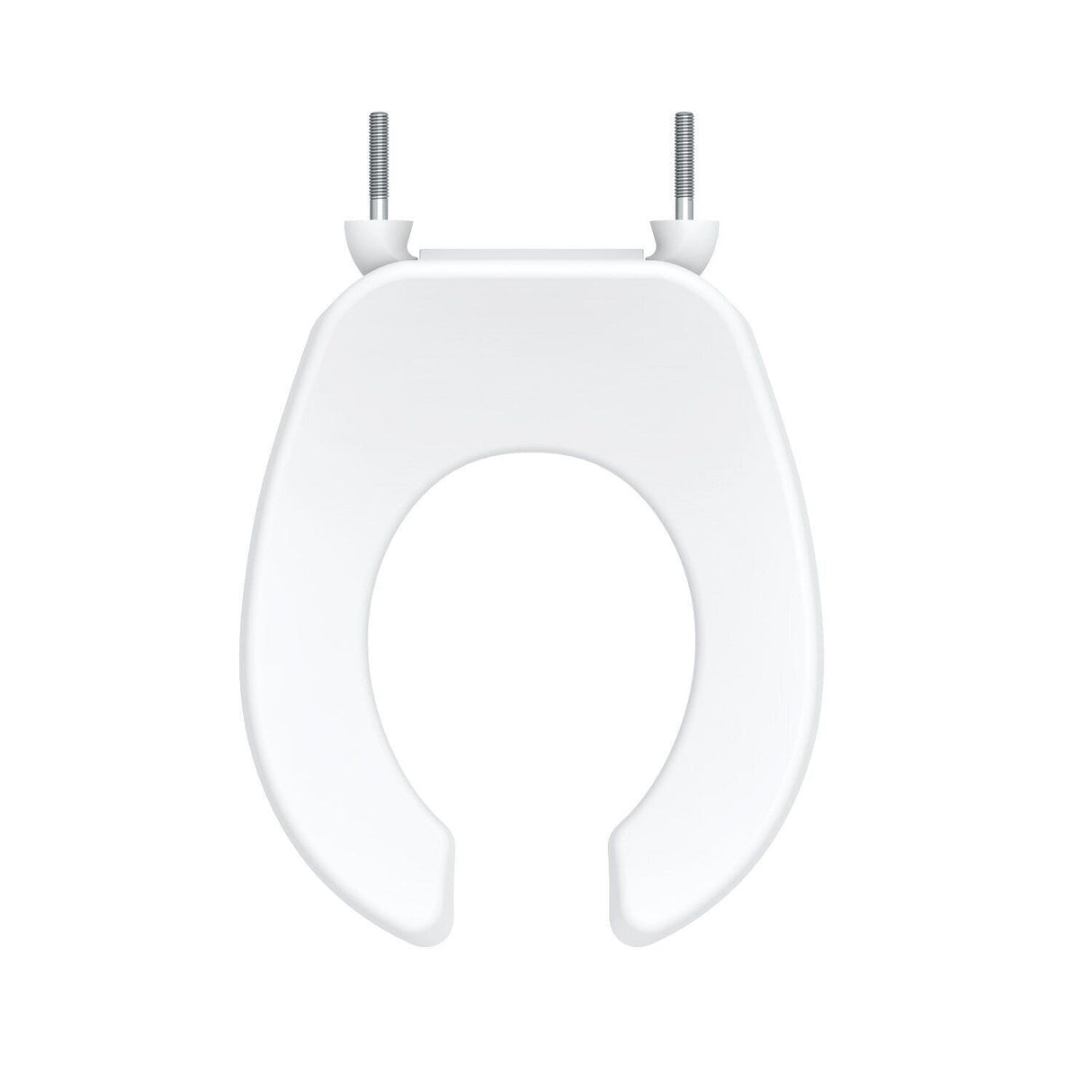 Gerber G0099215 White Commercial Open Front Toilet Seat Without Cover