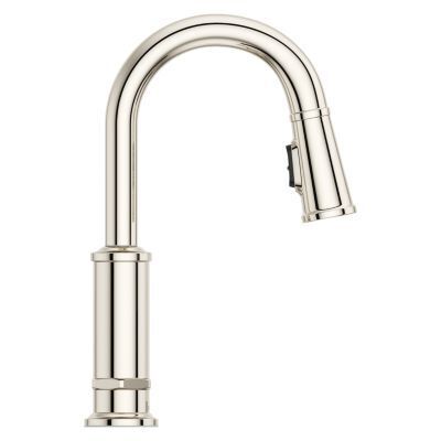 Pfister Polished Nickel 1-handle Pull-down Bar/prep Kitchen Faucet GT572-TDD
