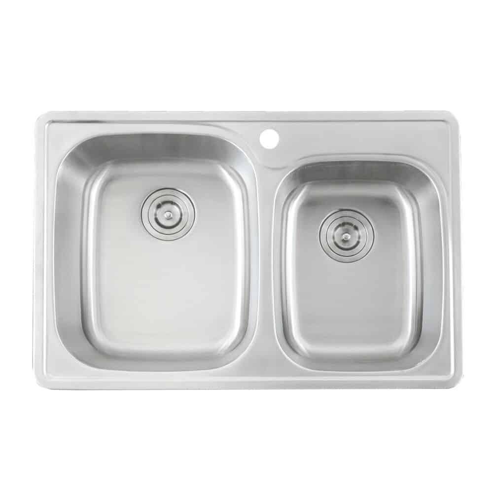 Lenova Ss-tm-33918-1h / Double Bowl 33" X 22" X 9"/8