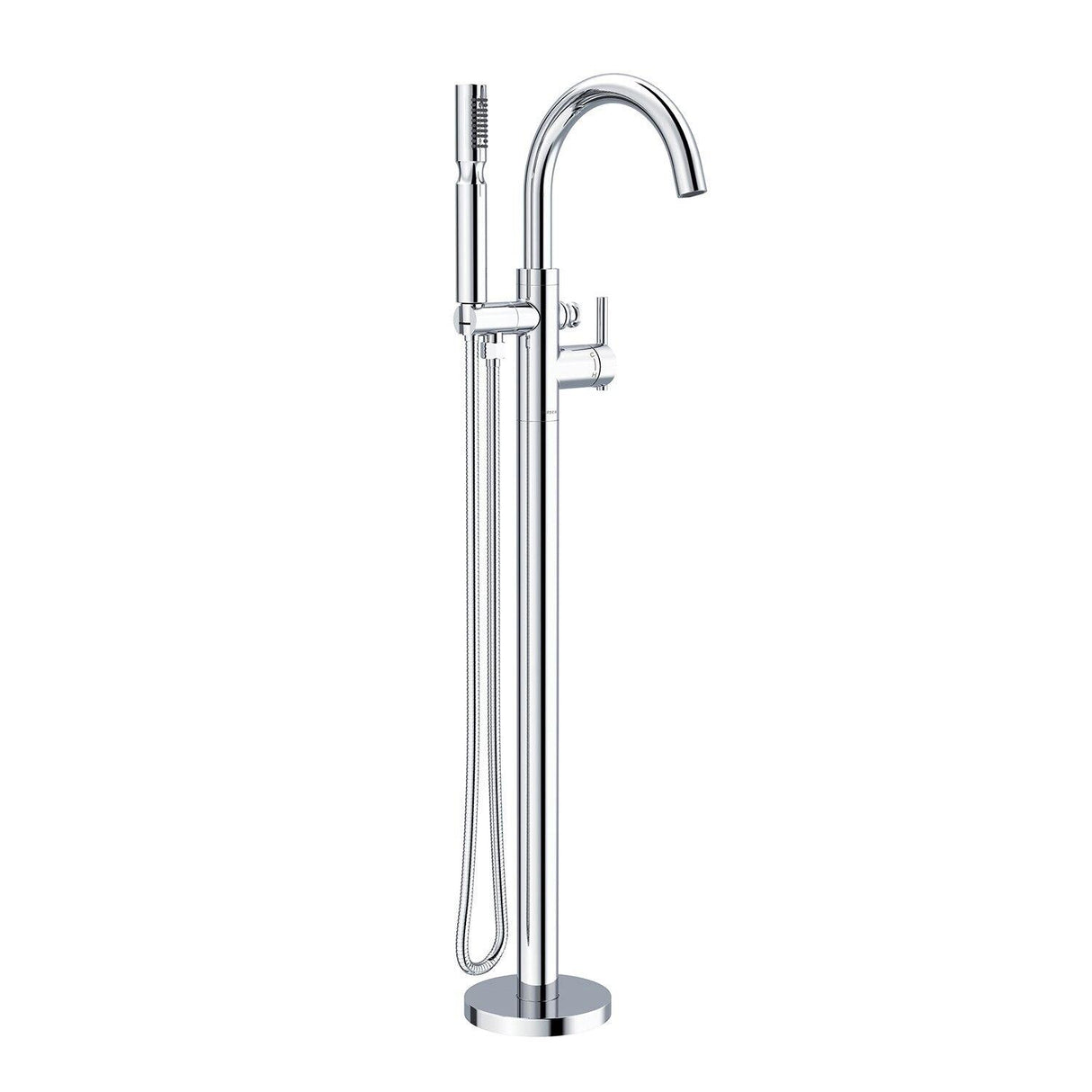 Gerber D300558BNT Brushed Nickel Contemporary Floor Mount Tub Filler Trim Kit With HA...