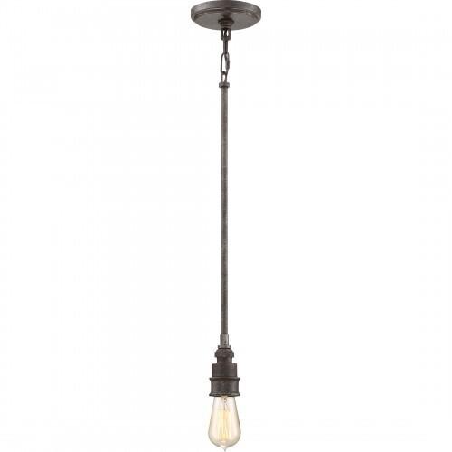 Quoizel SQR1504RK Squire Mini pendant rustic blk Mini Pendant