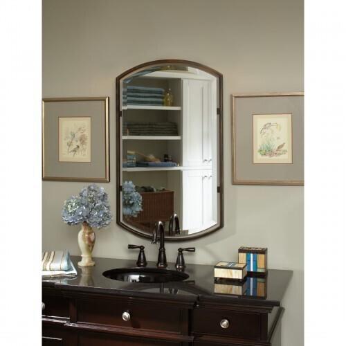 Quoizel QR1419PN Breckenridge Mirror plldn brnz 35"h x 21"w Mirror