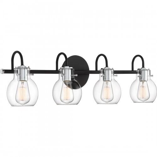 Quoizel ANW8604EK Andrews Bath 4 light earth black Bath Light