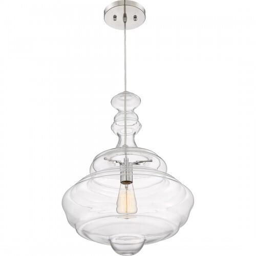 Quoizel QF2046C Morocco Pendant plsh chrm 16"d Pendant