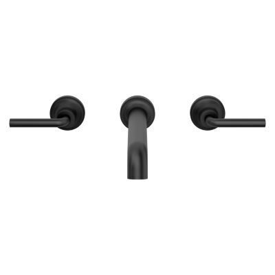 Pfister Matte Black 2-handle Wall Mount Bathroom Faucet