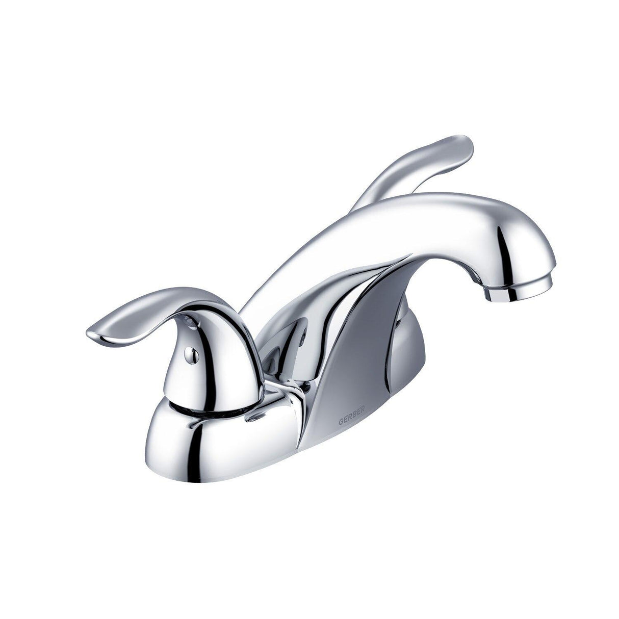 Gerber G0043018 Chrome Viper Two Handle Centerset Lavatory Faucet Less Drain 1.2GPM