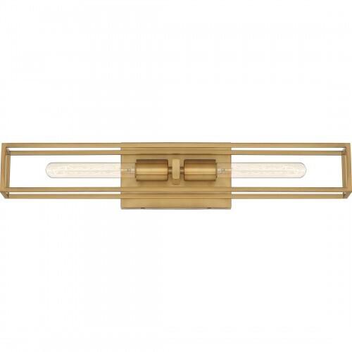 Quoizel LGN8624WS Leighton Bath 2 lights weathered brass Bath Light