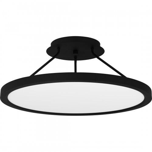 Quoizel OST1820EK Outskirts Semi flush led light earth black Semi-Flush Mount