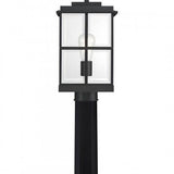 Quoizel MGN9008MBK Mulligan Outdoor post 1 light matte  black Outdoor Lantern