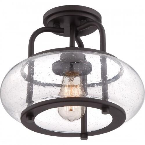 Quoizel TRG1712OZ Trilogy Semi-flush 1-light old bronze Semi-Flush Mount