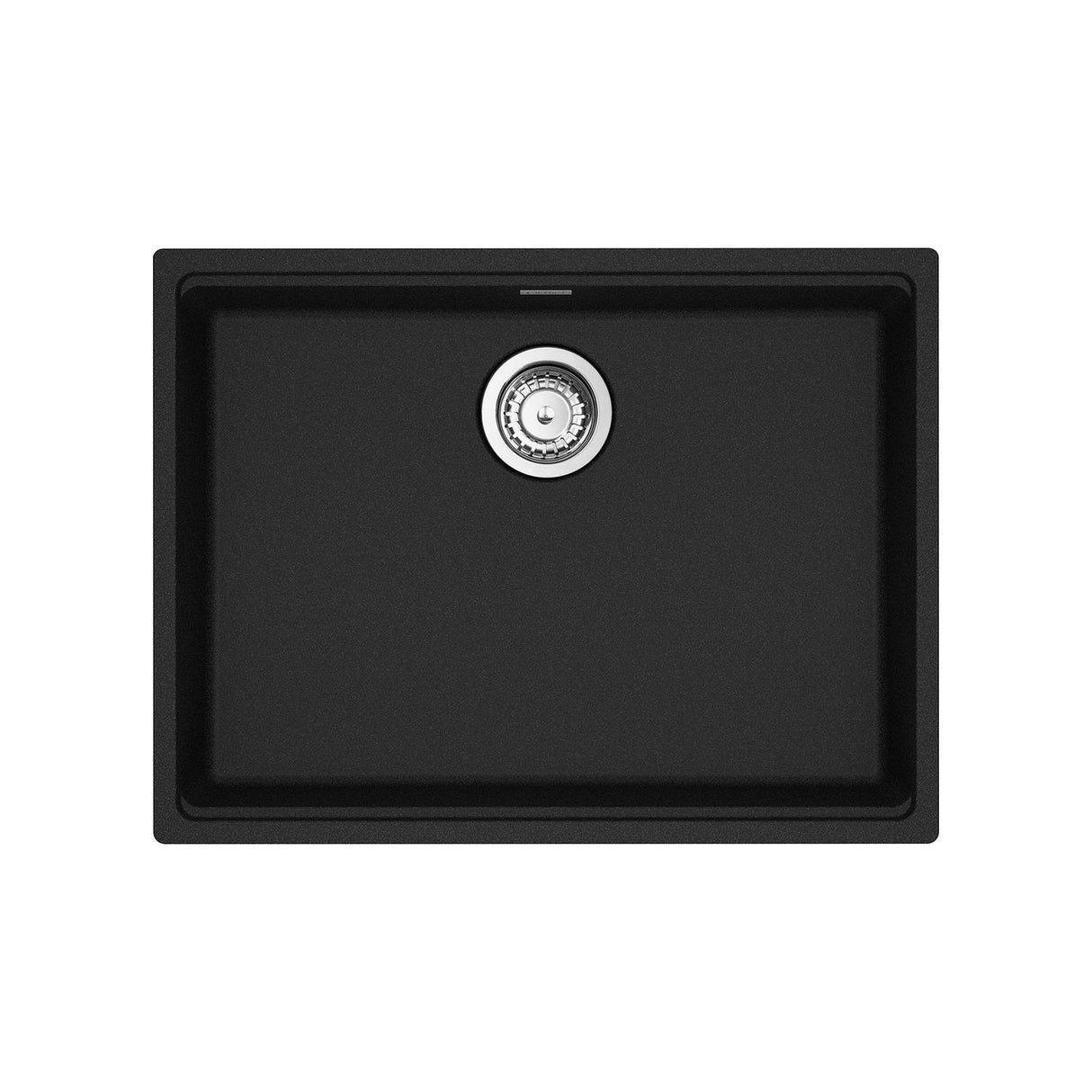 FRANKE MAG11023ADA-ONY-S Maris Undermount 25-in x 18.94-in Granite ADA Single Bowl Sink in Onyx In Onyx