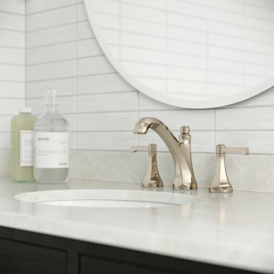 Pfister Polished Nickel Arterra 8" Widespread Lavatory Faucet LG49-DE0D