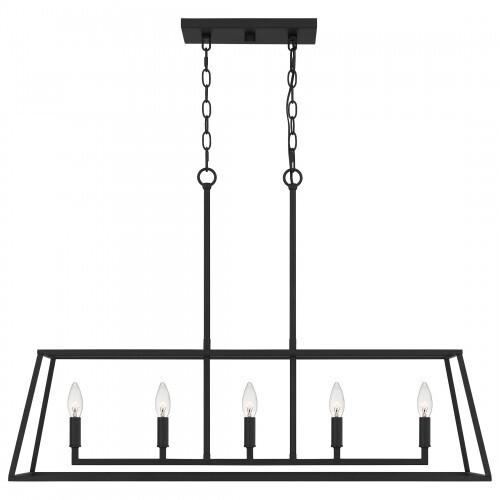 Quoizel PRC536MBK Prescott Island 5 lights matte black Island Light