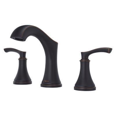 Pfister Tuscan Bronze 2-handle 8" Widespread Bathroom Faucet LG49-WD0Y