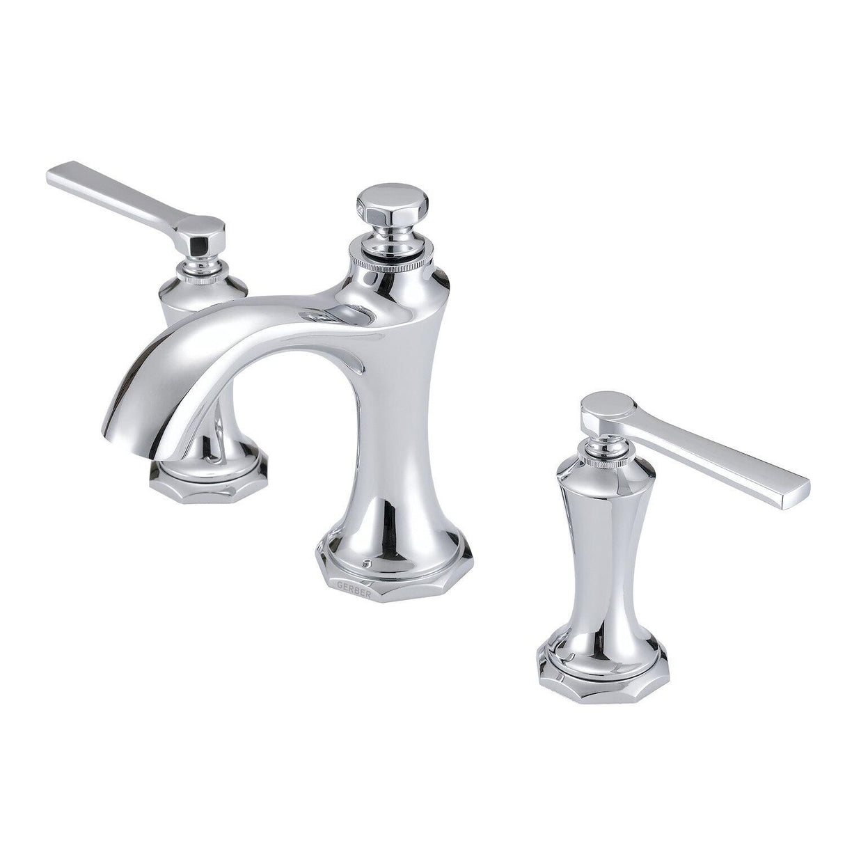 Gerber D304128BN Brushed Nickel Draper Two Handle Widespread Lavatory Faucet