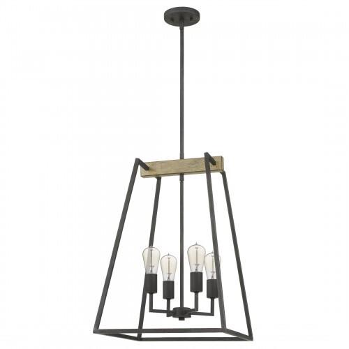Quoizel BRT5204GK Brockton Foyer 4 light grey ash Pendant