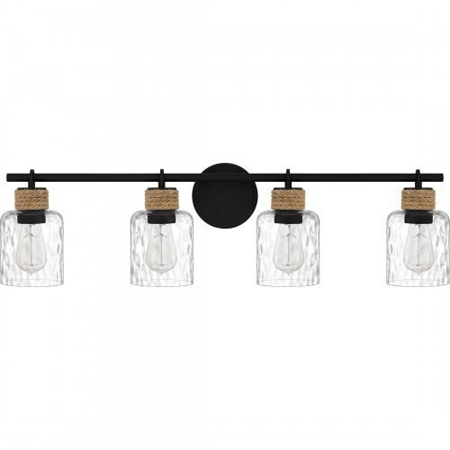 Quoizel BTC8634MBK Baltic Bath 4 lights matte black Bath Light