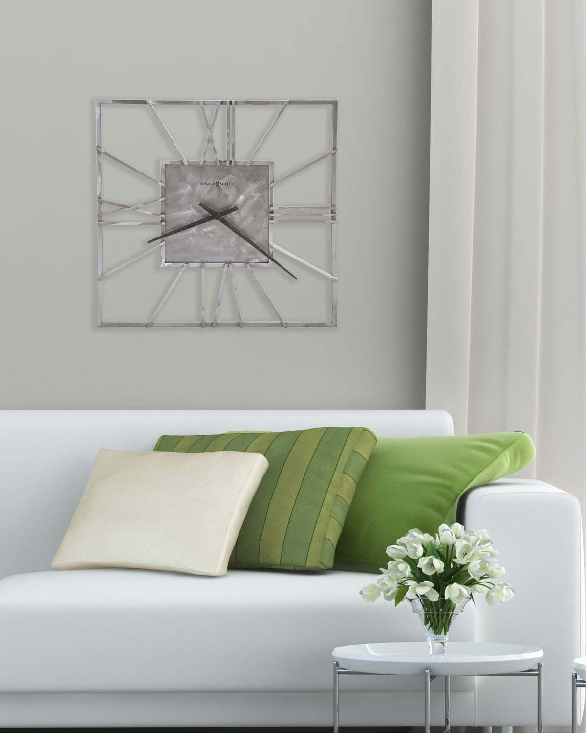 Howard Miller Lorain Wall Clock 625-611 - Oversized & Modern with Quartz Movement