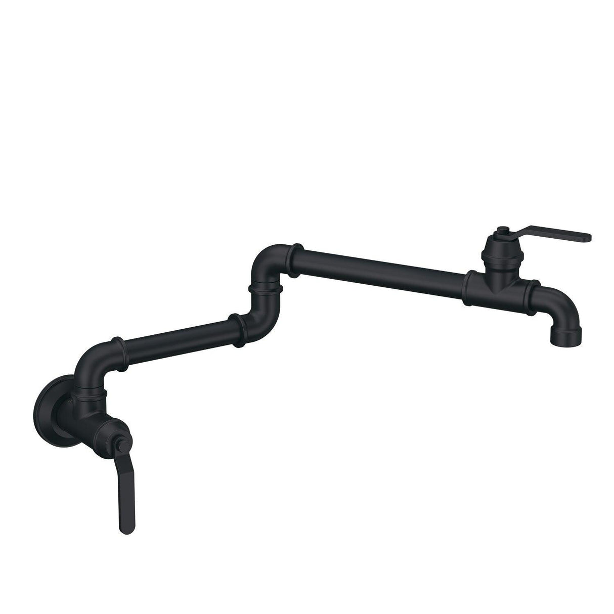 Gerber D205037BS Satin Black Kinzie Wall Mount Pot Filler