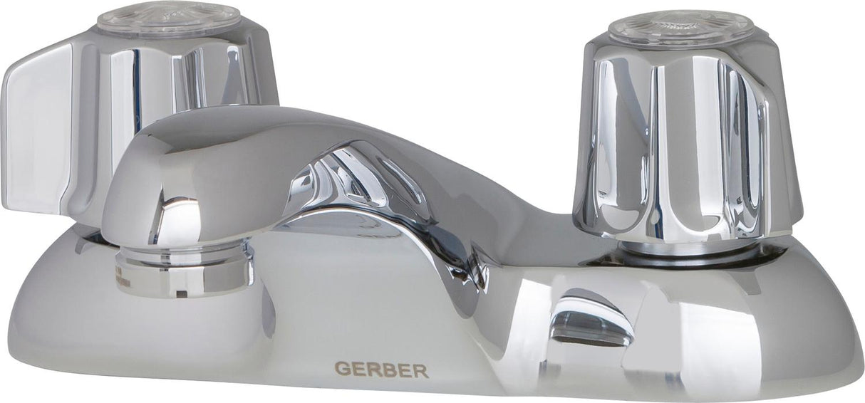 Gerber G074341165 Chrome Classics Two Handle Centerset Lavatory Faucet W/ META...