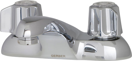 Gerber G074341165 Chrome Classics Two Handle Centerset Lavatory Faucet W/ META...