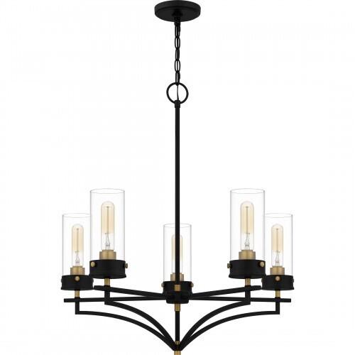 Quoizel HLS5026MBK Hillside Chandelier 5 lights matte black Chandelier