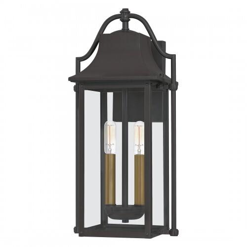 Quoizel MAN8409WT Manning Outdoor wall 2 light western bronze Outdoor