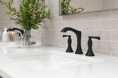 Pfister Matte Black 2-handle 8" Widespread Bathroom Faucet LG49-RH3B