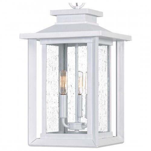 Quoizel WKF1911W Wakefield Outdoor hanging 3 light white lustre Outdoor