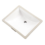 Gerber G0012760 White Logan Square Rectangular Standard Undercounter Bathroom Sink