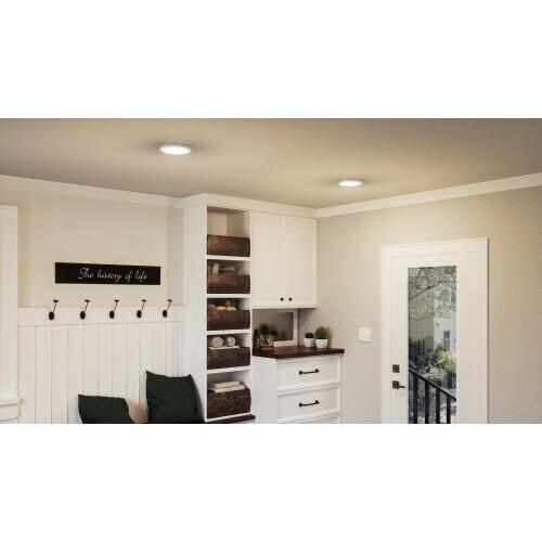 Quoizel OST1708W Outskirts Flush mount 7.5"d white Flush Mount