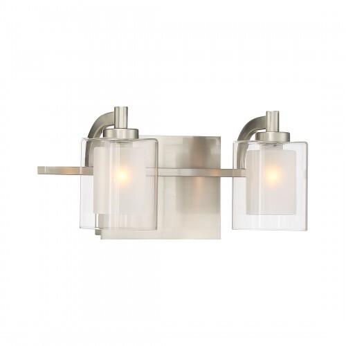 Quoizel KLT8602BNLED Kolt Led bath fixture 2 light brsh nikl Bath Light