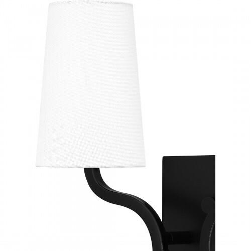 Quoizel QW16130MBK Quoizel Wood Wall 2 light matte black Wall Sconce