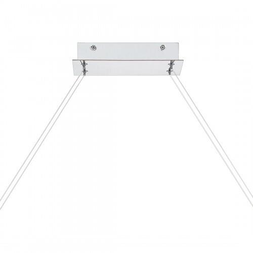 Quoizel PCBLR138C Bleecker Linear chandelier led light polished chr Island Light