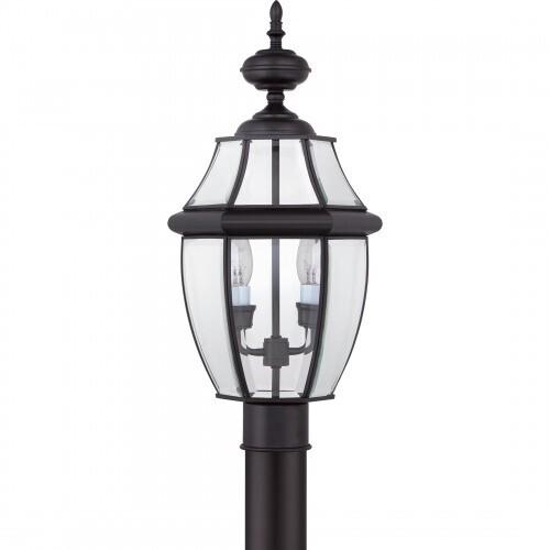 Quoizel NY9042K Newbury Outdoor post myst blck 2l Outdoor Lantern
